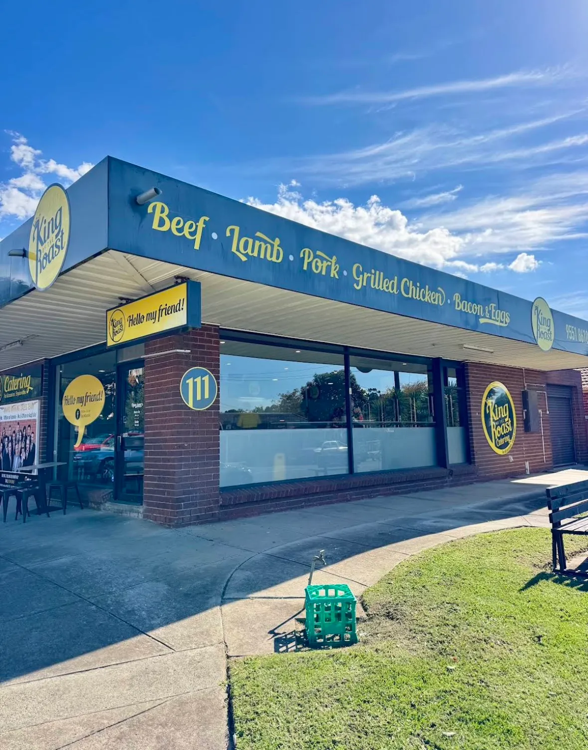 King of the Roast shopfront, 111 Clarinda Rd